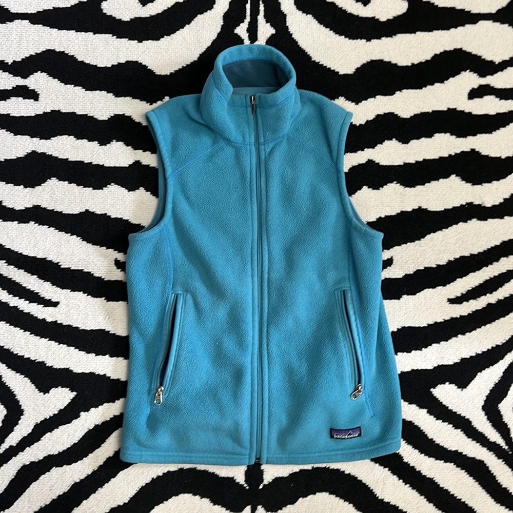 Patagonia Synchilla Teal Vest Size Small